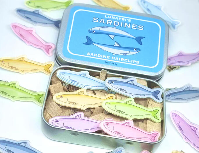 Sardine Hairclips